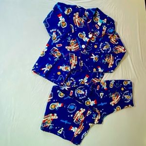 Paul Frank Space Patrol Flannel Pajamas - 2 Piece